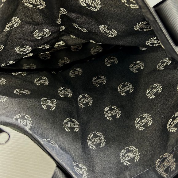 Victorias Secret Pink Spell Out Black Tote Zip Close Polyester Double Handles - Picture 3 of 9